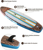 Highpi Inflatable Stand Up Paddle Board for Youth and Adults – Wide Sup with Premium Accessories, Blow Up Paddleboard for Surfing, Fishing, Yoga & More