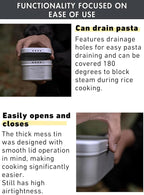 CAMPINGMOON Mess Tin 0.65L Aluminium Camping Cookware Extreme Thick S-1609