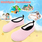 Deevike Kids Water Shoes Boys Grils Barefoot Quick Dry Aqua Socks Beach Shoes for Toddler Sports Swim Surf Outdoor Walking