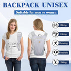 Hydration Backpack with 2L Water Bladder Bag, Lightweight and Breathable Running Vest for Men, Adjustable Chest Straps Water Pack for Cycling Hiking Climbing Outdoor