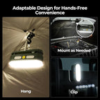 BougeRV Movable Area Light, Rechargeable Camping Lantern, 3200mAh Portable Camping Light, IP65 Waterproof, Camp Lamp for Tent, Emergency, Outdoor