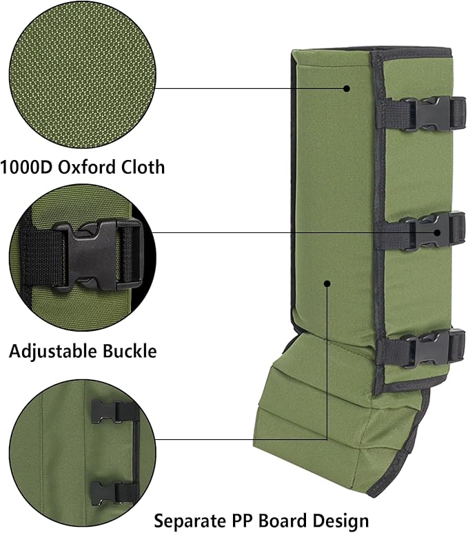 Gekufa Snake Gaiters Waterproof Snake Chaps for Men & Woman, Adjustable Size Snake Boots for Hunting/Hiking/Farm Working