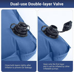 Elegear Self Inflating Sleeping Pad for Camping, 4" Ultra-Thick Camping Mattress Pad with Pillow Built-in Foot Pump, Portable Sleeping Mat for Backpacking, Hiking, Tent