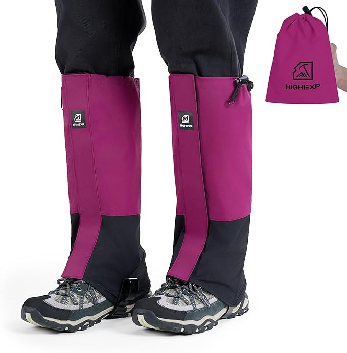 Leg Gaiters 100% Waterproof Adjustable Shoe Snow Boot Guard Gators for Hiking Shoe Cover Hunting Snowshoeing Climbing Walking for Women Men