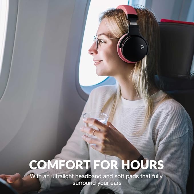 Million Sold Classic E7 Active Noise Cancelling Headphones with Upgraded HD Sound, Wireless Bluetooth Headphones Over The Ear Unequaled Comfort, Vivid Deep Bass, for Home Office Travel Birthday Gift