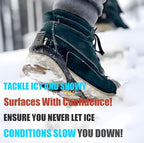 Ice Cleats for Shoes and Boots, Ice Snow Traction Cleats Grippers, Non Slip Shoe Ice Grippers,10 Steel Rubber Spikes Crampons Anti Easy Slip Studs Crampons Slip-on Stretch Footwear