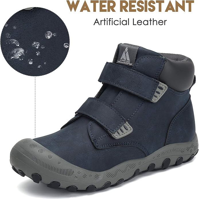 Mishansha Kids Hiking Boots Toddler Girls Boys Hiking Shoes Water-Resistant Anti-Collision Non-Slip Athletic Outdoor Trekking Boots