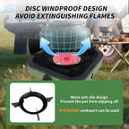 Propane Portable Camping Stove, Single Burner Propane Camp Stove, with Gas Hose, Small Camping Stove, Square Design, Army Green and Black