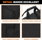 Sports Duffle Bag - Extra Large Travel Duffel Luggage Bag with Upgrade Zipper, Sturdy & Water Resistant, Black (Black 47inch 2Pack)