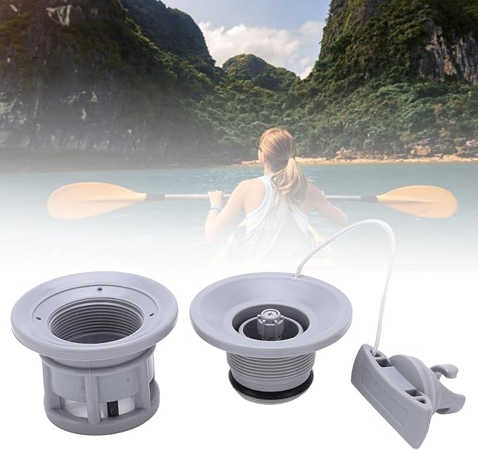 PVC Air Gas Valve Replacement, Lightweight Marine Kayak Exhaust Valve, Easy to Inflate and Deflate Boat Air Valve for Most Inflatable Boats, River Rafts and Kayaks