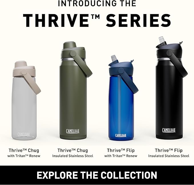 CamelBak Thrive Flip Straw Tritan Renew Water Bottle Cove, 32oz
