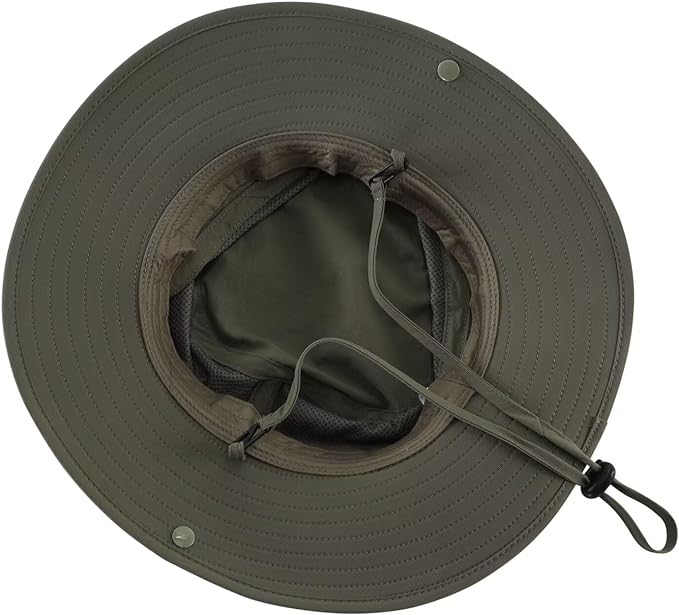 Connectyle Sun Hat for Men Women Outdoor UV Protection Safari Hat for Fishing Hiking Gardening Breathable Cowboy Hat UPF50