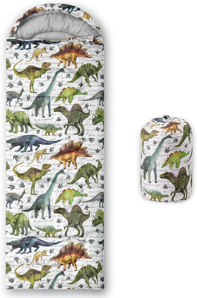 QOOMO Animals Camping Sleeping Bags,3 Season Warm & Cool Weather,Lightweight,Waterproof Sleeping Bags for Adults & Kids,Traveling,and Outdoors,Camping Gear Equipment