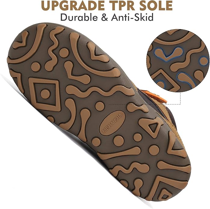 Mishansha Kids Hiking Boots Toddler Girls Boys Hiking Shoes Water-Resistant Anti-Collision Non-Slip Athletic Outdoor Trekking Boots