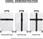 Luggage Straps for Suitcases TSA Approved Travel Belt 4 Pack by Chelmon (Black)