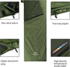 Naturehike Lightweight Compact Sleeping Bag, Envelope Ultralight Backpacking Sleeping Bag Portable, Waterproof, Comfort with Compression Sack for Cold&Warm, Camping, Traveling, Hiking