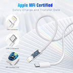 USB C to Lightning Cable [Apple MFi Certified] 2Pack 10FT iPhone Fast Charger Cable Power Delivery Type C Charging Cord Compatible with iPhone 14 13 13 Pro Max 12 12 Pro Max 11 XS XR X 8