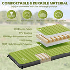 Sportneer Sleeping Pad for Camping: 4" Ultra-Thick Air & Foam Camping Mattress with 10 R Value, 4-Season Large Size 78" x 30" Self-Inflating Sleeping Pad for Camp/Travel/Car/Tent, Easy to Inflate