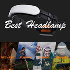 Rechargeable Headlamp PRO,5000mAh 1500 Lumen Super Bright 230°Beam LED Head Lamp,Headlights for Forehead,3 Modes,IPX6 Headlamps for Adults Camping/Hiking/Hard Hat/Mechanic