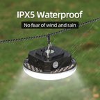 Transparent Portable Rechargeable LED Camping Lights,Waterproof Outdoor Light with 5000Lm,Super Bright Hanging Lanterns for Tents, Canopies & Outdoor Emergencies