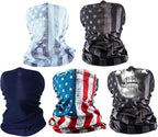 S A Company 5-Pack UV Face Shield | UV 30+ Multipurpose Neck Gaiter Balaclava for Adults