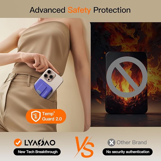 2025 Latest Portable Charger, 16800mAh Magnetic 15W Wireless Power Bank with 2 Built in Cables, LED Display Battery Pack Travel Essentials for iPhone 17/16/15/14/13/12/Pro/Mini/Pro Max