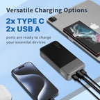 NOBIS Portable Charger, 20000mAh Power Bank, 35W Power Bank Fast Charging, Battery Pack with C to C Cable, Battery Bank with Digital Display for Phone Android etc