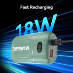 MARBERO 10000mAh Cell Phone Battery Bank 18W USB C in & Out High-Speed Charging Battery Pack Phone Charger Portable Compatible with iPhone iPad Sumsung Galaxy Google and More (Green)