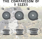 Collapsible Dog Bowls for Travel, 2-Pack Dog Portable Water Bowl for Dogs Cats Pet Foldable Feeding Watering Dish for Traveling Camping with Carabiners, BPA Free (Grey&Pink, Small (Pack of 2))