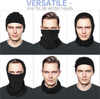 Winter Neck Gaiter Warmer, Soft Fleece Face Mask Scarf for Cold Weather Skiing Cycling Outdoor Sports
