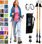 York Nordic Motivator Walking Poles for Balance and Rehab - Patented Stability Grips - Lightweight, Adjustable, and Collapsible - 2 Pieces Adjustable w/flip Locks - Heights 4'6" up to 6'2" - 230 lbs