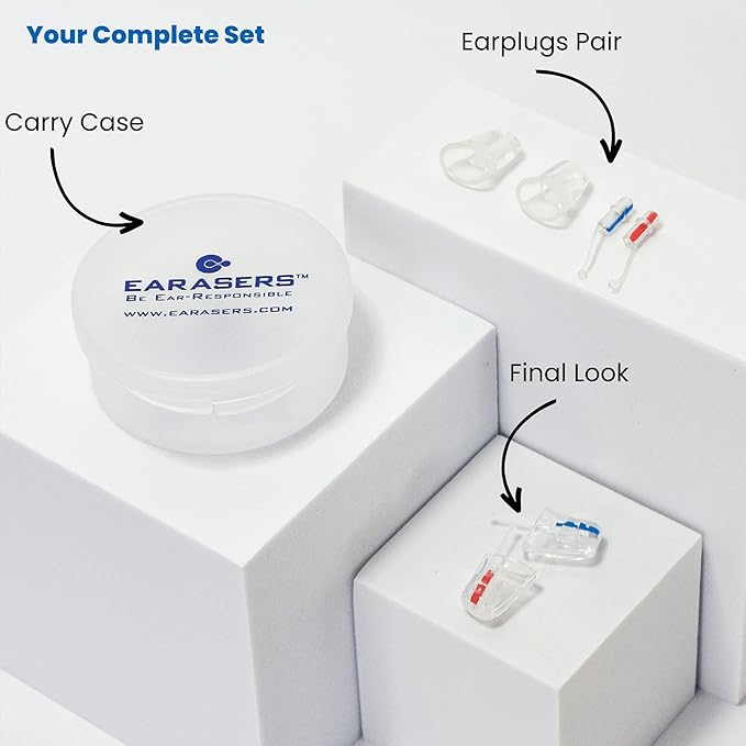 Earasers 31dB Noise Reducing Earplugs - Small