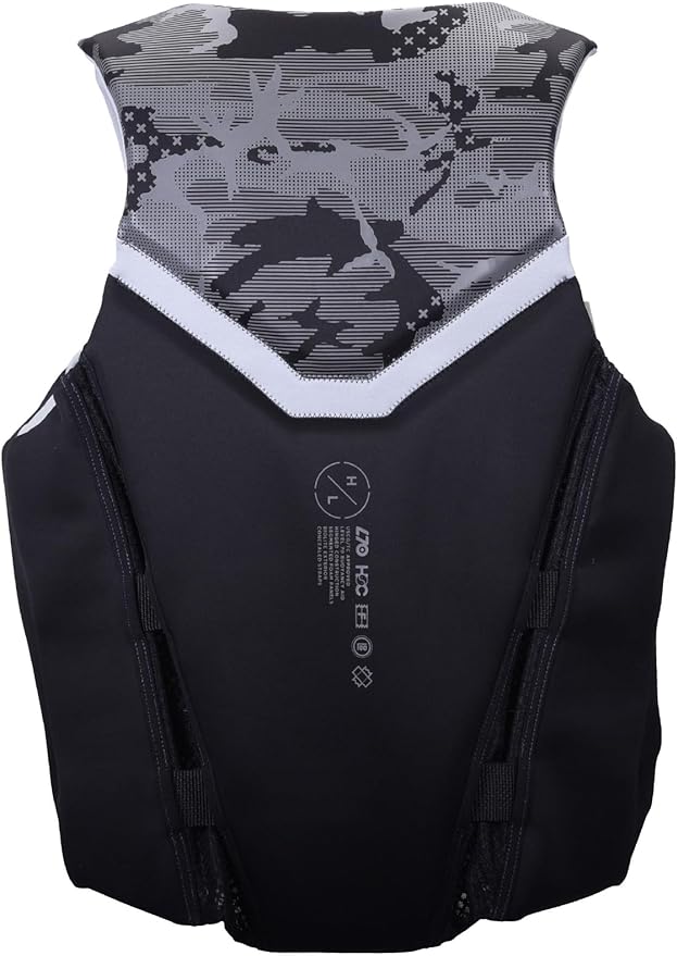 HyperLite Men's Elite Life Jacket - US Coast Guard Approved Level 70 Buoyancy Aid, Great for Any Water Sports Activity Including Boating, Paddle & Swimming