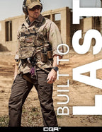 CQR Men's Tactical Pants, Water Resistant Ripstop Cargo Pants, Lightweight EDC Work Hiking Pants, Outdoor Apparel