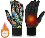 RIGWARL Upgraded Plush Gloves for Cold Weather, Women Men Winter Gloves for Late Fall and Early Winter, Warm Running Gifts