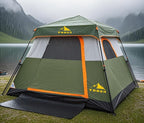 3/4 Person/6 Person Camping Tent Fast Cabin Tent with Instant Setup Tent, Weatherproof Tent Easy Quick Set Up & Pop Up in 60 Seconds with Rainfly Backpack for Family Camping,Upgraded Ventilation