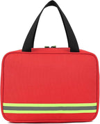 Handy First Aid Bag Empty (Bag Only), First Aid Kit Portable For Home, Office, Vehicle, Emergency Kit For Your Next Adventure, First Aid Supplies Organizer Bag For Camping, Travel, Sports, Red Pouch