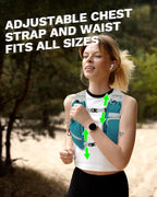 Running Vest for Women and Men, Hydration Running Backpack, Runners Vest, Hydration Vest for Walking, Marathon, Hiking