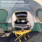 UNP SUV Dome Tent for Camping, Outdoor 6 Person Car Camping Tent, Easy Set Up SUV Tailgate Tent with Rainfly 10' x 10' Vehicle Camping Tent