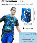 TRIWONDER Hydration Running Vest 5L Lightweight Water Pack for Men Women Hydration Backpack for Trail Race, Hiking, Cycling, Climbing, Camping, Jogging, Marathon