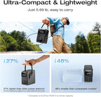 EF ECOFLOW TRAIL 300 DC Portable Power Station, 288Wh LiFePO4 Power Bank, 300W DC Output, Compact Solar Generator for Camping, Travel, and Emergency Power