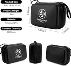 Premium First Aid Kit, 320 Piece Waterproof Hard Shell Eva First Aid Kit for Home, Camping, Cars, Hiking, Travel, Businesses & Outdoor Emergencies - Emergency Medical Kits (Black)