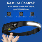 Headlamp Rechargeable (3-Pack), LED Head Lamp Flashlight, 230° Wide Beam Headband Light, 400 Lumen Super Bright, Waterproof Headlight, 5 Modes for Running, Fishing, Hiking, Camping