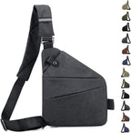 Anti Theft Crossbody Travel Bag for Women Men,Multi-pocket Crossbody Bag,Slim Sling Bag with Adjustable Strap