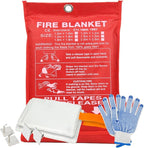 Home Emergency Fire Blankets, (39.3 * 39.3”) 1PACK Fire Blanket for Kitchen, Fireproof Fiberglass Fire Safety Blanket.