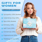Gifts for Women, Cozy Self Care Gift Set for Her, Relaxing Spa Kit with Socks, Headband & Eye Mask, Thoughtful Birthday Gift for Mom, Wife, Girlfriend or Best Friend