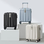 Hanke 16 inch Underseat Carry on Suitcases with Wheels,Lightweight Hard Shell Carry on Luggage with Wheels for Weekender,Travel Approved Small Suitcase,Travel Luggage for Womem Men,Gray.