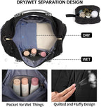 Duffle Bag for Travel, Weekender Bag with Shoe Compartment, Carry On Overnight Bag for Women with Toiletry Bag, Gym Bag with Wet Pocket, Hospital Bags for Labor and Delivery Beige