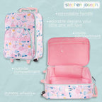 Stephen Joseph, Kids Roling Carry-On Luggage, 12.5"L x 6.5"W x 18"H, Blue Shark