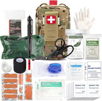 Small Ifak Trauma Kit for Duty Belt, Laser Cut Ifak Med Trauma Kit, Molle Tactical Emergency First Aid Kit Refill Supplies Insert